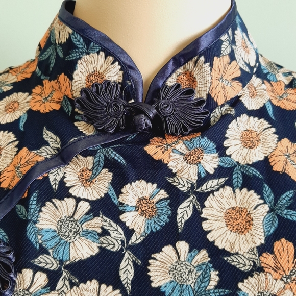 Floral qipao style dress - Picture 4 of 5